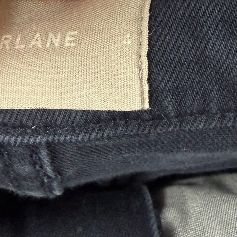 Everlane Cropped Slim Regular Pants Womens 4 Blue Chino Cotton Blend - Picture 5 of 10